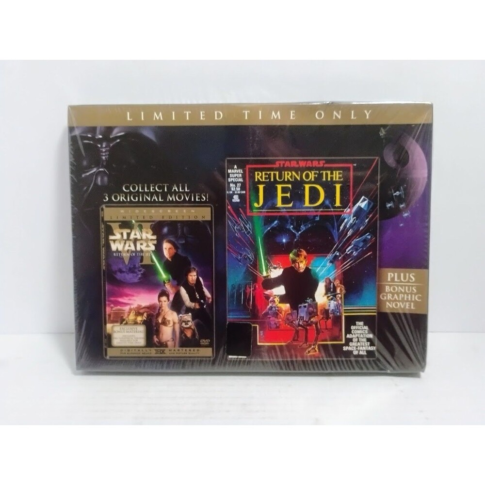 STAR WARS RETURN OF THE JEDI ROTJ LIMITED COMIC BOOK EDITION DVD SET NEW SEALED